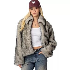 Vince Lux Faux Fur Teddy Jacket- Mint Condition